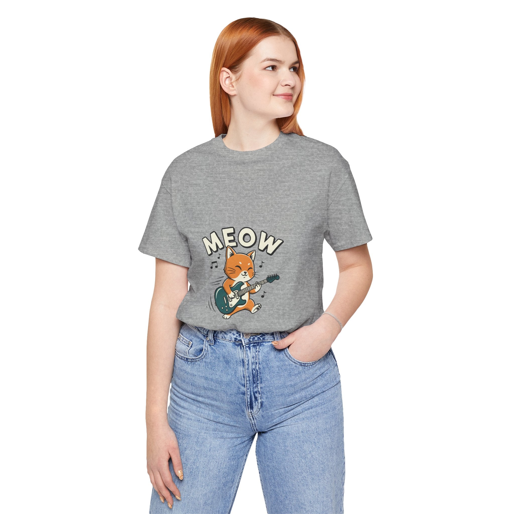 Meow Guitar Cat Tee | loading bar shirt, buffering meme